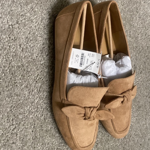 J. Crew size 12  Microsuede bow loafers - Picture 4 of 4